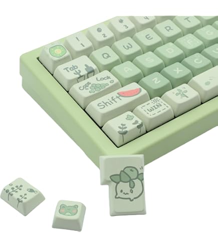 Green Magic Schul-Tastenkappen-Set - PBT-Tasten Für 60 %/75 %/100