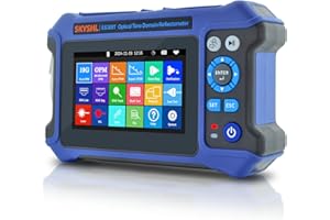 SKYSHL 1310nm/28dB+1550nm/26dB SM OTDR Testing and OPM+10G OPM+OLS+VFL+Event Map+Optical Loss Tester+Multi-fiber Testing+RJ45 Cable Test Fiber Tester Compatible with APC&UPC SC+FC+ST+LC-SS305T-2A1