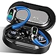 Wireless Earbuds, Bluetooth 5.3 Headphones Sport with 4 ENC Noise Cancelling Mic, 50H Playtime, Wireless Earphones with Earhooks HiFi Stereo Deep Bass, IP7 Waterproof, Wireless Headphones for Running