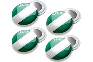 VERY IMPORTANT RUNNER - Pack de 4 Imanes Deportivos con Bolsa Impermeable - Imanes Sujeta Dorsales para Running y Triatlón 18mm - Sujeción Segura Sin Agujeros en la Ropa - Color Verde y Blanco