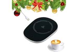 KARELLS Podgrzewacz do kubków do kawy, podgrzewacz do kubków USB, elektryczny podgrzewacz do kubków, podgrzewacz do kawy, podgrzewacz do kawy, podgrzewacz do kawy, mleka, idealny na sezon zimowy, czarny