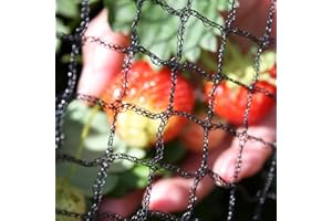 Tech-Garden - 2 m x 5 m - Anti Bird Netting Heavy Duty for Ponds Fruit Trees Crop Plants Vegetables & Bushes. Strong, Black Professional Grade Bird Proof Deterrent Prevention Mesh
