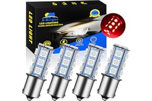 YM E-Bright 1156 RV HA CONDOTTO LA Lampadina BA15S 1073 7506 1141 HA CONDOTTO LA Lampadina per Camper SUV MPV Auto Indicatori di direzione Lampadina 18SMD 5050 Chip DC12V, 4pcs