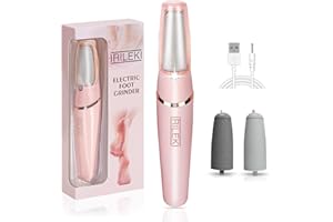 IRILEKI Hornhautentferner Elektrisch, Pediküre Set Fußpflege Elektrisch, Wiederaufladbarer Hornhaut Entfernen Fuß, Pediküre-Werkzeuge für Füße, Fußpflege für Harte, Abgestorbene und Rissige Trockene Haut