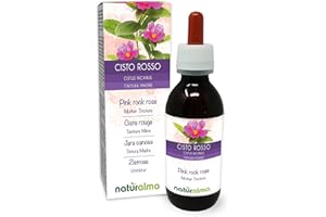 ‎NATURALMA Zistrose (Cistus incanus) Kraut Alkoholfreier Urtinktur Naturalma - Flüssig-Extrakt Tropfen 120 ml - Nahrungsergänzungsmittel - Veganer