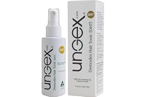 UNGEX Tonique à base de plantes pour traitement des cheveux | Traitement sans danger contre les acariens et la perte de cheveux causée par le démodex Folliculorum