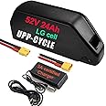 Unit Pack Power 52V 24Ah Shark Ebike Battery for 750W 1000W 1500W Front Rear Hub Motor