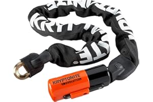 Kryptonite Evolution 1090 Chaine antivol Adulte Unisexe, Orange, 90 cm