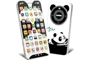 Bambebe Telefono Giocattolo per Bambini 12-18 Mesi Ricaricabile, Gioco Musicale Interattivo con Suoni e Luci, Giocattolo Educativo per Bambini 1 Anno, Regalo Bimbo Bimba(Versione inglese)