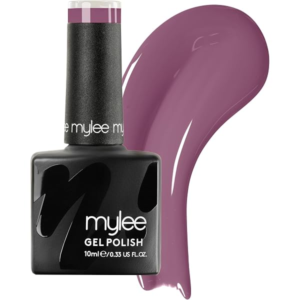 Mylee Gel-Nagellack Once Upon A Night - 10 Ml, UV/LED Aushärtbar, Tiefschwarz Mit Glitter