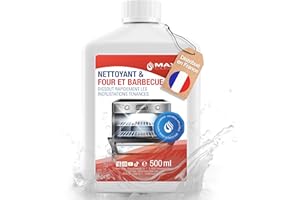 Maxxi Clean | Nettoyant Four et Grill Extra Fort | 500 ML Gel pâte | Nettoyant et dégraissant Auto-nettoyant | pour Plaque de Cuisson | dissout Les incrustations sans Chauffer & odeurs