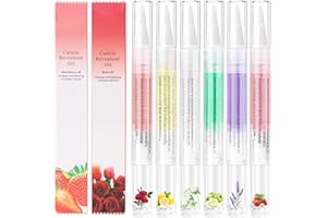 JIASHENG Cuticle Oil Pen for Nails, Nail Oil Pen for Nail Care 6 Flavors, Nail Oil Hydrates, Strengthens, Repairs, Revitalizing