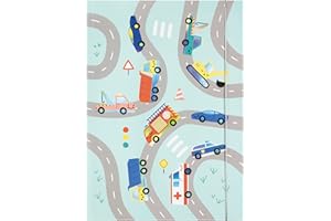 folia 69023 - Sammelmappe A3 HOTFOIL VEHICLES, Zeichenmappe aus FSC-Mix Papier mit Folienveredelung, Mappe aus stabilem Karton mit Gummiband