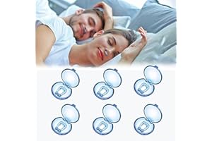 RUTIDA Anti Snore Devices, 6 Pack Magnetic Anti Snoring Nose Clip Nasal Dilators, Snore Stopper Snoring Relief for Men/Women Comfortable Sleep Better Breathing
