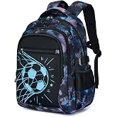 Amythe Children's School Backpack &ndash; Luminous Night for 15.6 inch Laptop | School Backpack Boys 9-16 Years, Ergonomic, Waterpr