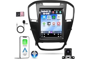 OILIEHU 2+64G Nuevo Android 13 Car Stereo para Buick Regal 2011-2013/Opel Insignia 2008-2013, 9,7'' Vertical Touch Screen Radio con GPS WiFi Bluetooth FM RDS HiFi/EQ SWC