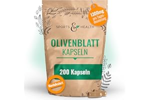 ‎CDF SPORTS & HEALTH SOLUTIONS Olivenblattextrakt Kapseln – 200 Olivenblatt Kapseln mit 650mg – olive leaf extract – Olivenblätter