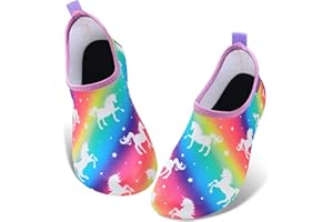 WAWSAM Chaussures Aquatiques pour Enfants Filles Garçons Chaussures de Plage Chaussettes d'eau