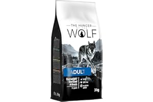 CASEETO The Hunger of the Wolf Croquettes pour chiens adultes de toutes races en surpoids ou stérilisés, formule légère au poulet, 3 kg