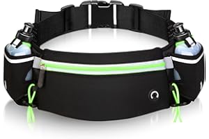 KIPIVA Hydration Belt Running with Bottles, Green, hydration belt running with bottles