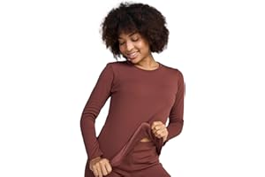 LAPASA Pacco da 2 o 1 Maglia Termica Donna Manica Lunga Fodera in Micro Pile - Pigiama Abbigliamento Intimo Canottiera Calda Elegante Elastica Traspirante Sportiva L15/L39/L42