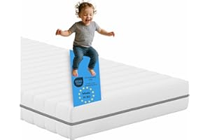 Bodyprotect Kindermatratze 140x200 cm, Made in EU, Ökotex, Komfortschaum Matratze Junior Dreams, Höhe ca. 13 cm, Bezug waschbar bis 60 Grad