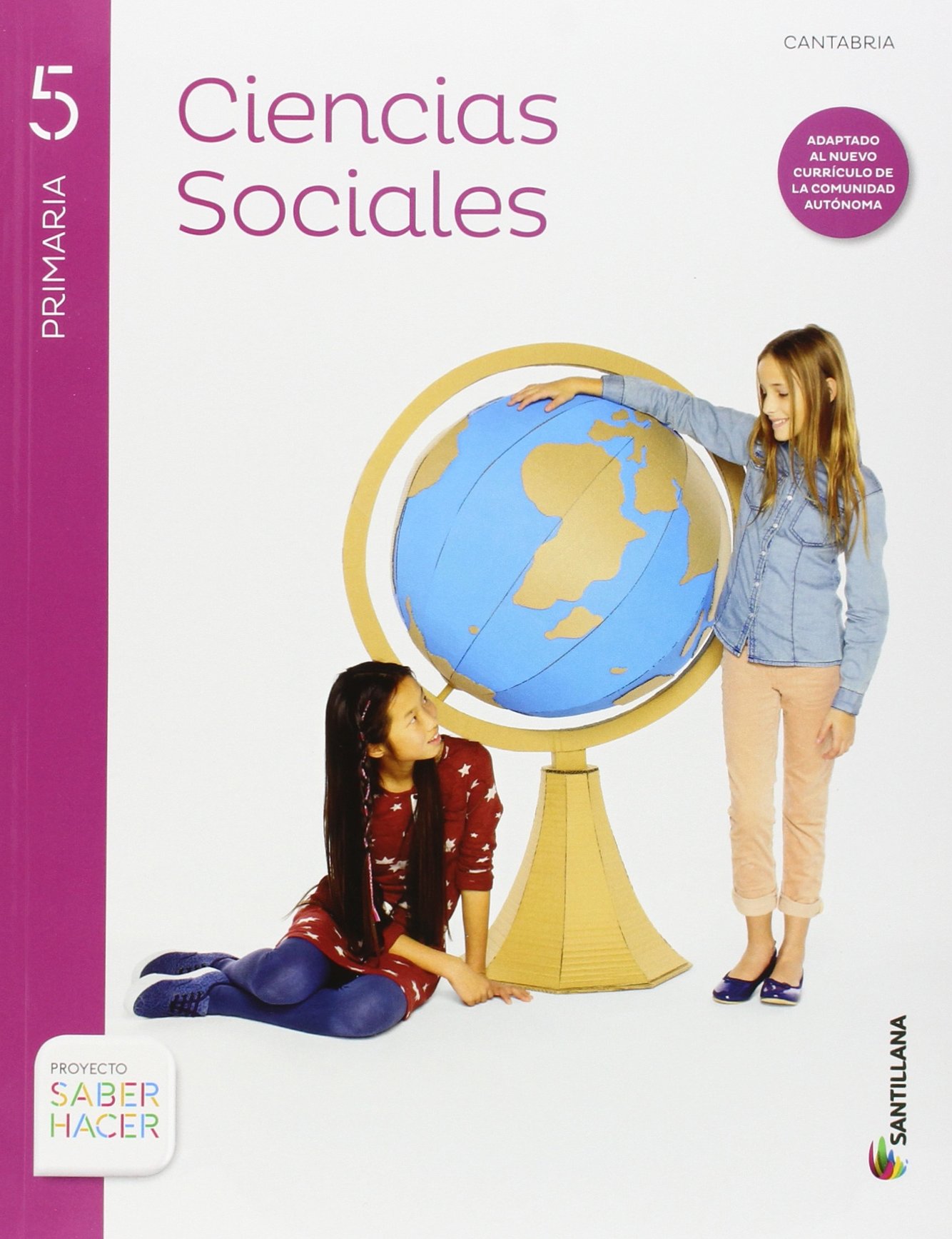 CIENCIAS SOCIALES + ATLAS CANTABRIA 5 PRIMARIA SANTILLANA