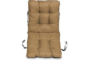 SuperKissen24. Cuscino per Sdraio 96x48 cm da Esterno ed Interno Resistente e Comodo per Sedie Reclinabili, Spiaggine e Poltrone da Giardino - Beige
