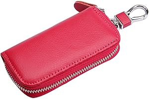 LTLSZRN Portachiavi in Pelle Per Uomo e Donna,Portachiavi Pelle Borsellino Portachiavi,Portachiavi Borsa Unisex Portafoglio Chiave Auto Portafogli con 6 Gancio