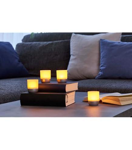 Northpoint Set Di 4 Luci A LED Con Sensore Touch Senza Fili, Per