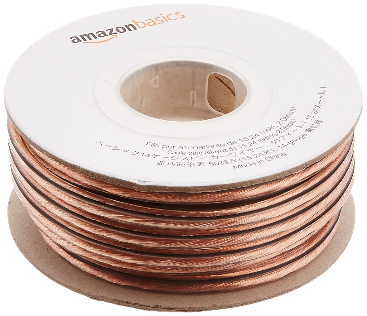 AmazonBasics 14-Gauge Speaker wire - 50 feet
