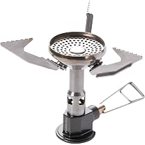 Fire-Maple Réchaud Camping Titane Ultra Léger 2300W - Mini Brûleur Gaz Pliable FMS-116T Pour Randonnée