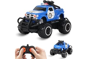 Pup Go Police RC Car Toy for Children Ages 3-7, Mini Fast Off-Road Remote Control Vehicle, Birthday for Boys and Girls, Perfect for Beginners, Boosts Reaction Skills Kids Aged 3 4 5 6