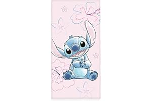Herding, Asciugamano Disney's Stitch, 75 x 150 cm, Piccolo e Morbido Asciugamano per Bambini per il Bagno e la Spiaggia, 100% cotone