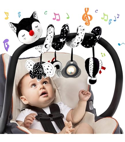 Produktbild von RAILONCH Aktivitu00e4t-Spirale Kette, Tier/Stoff-Spirale Zum Greifen Und Fu00fchlen Fu00fcr Bett, Kinderwagen, Laufgitter Anpassbar, Fu00fcr Babys Und Kleinkinder Ab 0+ Monate (Rosa Schweinchen