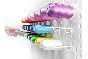 3DP Skadiken – Set mit 15 Garnrollenhaltern, kompatibel mit SKADIS-Panel. Halter für große Spulen von Näh- und Stickgarn (XL-200g)