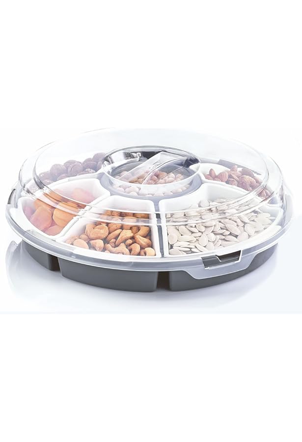 GoBe Kids Snack Spinner - Contenitore Diviso 5 Scomparti Con Coperchio, Senza BPA - Foto 10