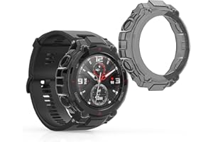 kwmobile Pokrowiec na ramę kompatybilny z Huami Amazfit T-Rex/T-Rex Pro Cover (2-pak) - przezroczyste silikonowe etui - przezroczyste