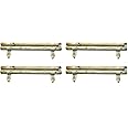 RUDDINGS WOOD Pack of 4 x 14cm high Horizontal Wooden Log Panel - Garden Border Fencing Lawn Edging