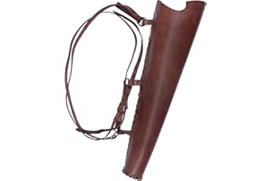 BATTLE-MERCHANT Carquois en cuir marron