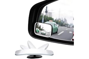 Amfor Toter-Winkel-Spiegel HD-Glas konvexe Linse rahmenlos verstellbar toter Winkel Spiegel für konvex, für Autos, LKWs, SUVs, Verkehrssicherheit – 2 Stück