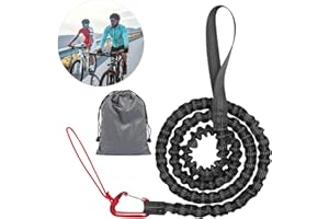 NEWTIC Corde de remorquage de vélo pour enfants, 3 m, VTT, vélo portable, pour enfants, corde de remorquage élastique, corde de remorquage portable, parent enfant, pour le camping, les activités de plein air