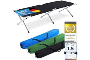 Lit de camp pliable en aluminium de l‘armée - Lit de camping pliable et lit d‘invité