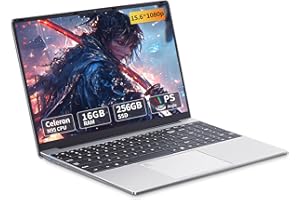 MOACRETO Portatile PC 15,6 pollici, Notebook 16GB RAM SSD 512 GB Celeron N95, Computer portatile Win11 Pro IPS Full HD 1920 x 1080, sblocco con impronta digitale e tastiera retroilluminata full size Laptop