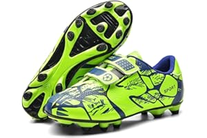 HANANI Boys Football Boots Shoes Kids Girls FG/AG Soccer Athletics Sport Shoes Training Shoes Running Shoes Teenager Indoor Outdoor Football Shoes Sneakers for Unisex