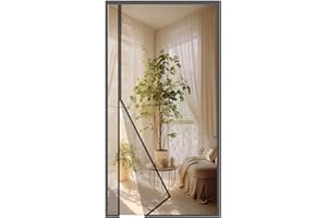 MAGICDOOR Fibreglass Magnetic Screen Door, 85x215cm Side Opening ANI-Mosquito Net for Fly Screen Windows, Fine Mesh, with Powerful Magnets, Door Curtain for Living Room Patio Kitchen-Grey