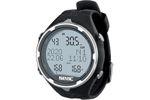 SEAC Action, Computer da Subacquea per Immersioni e Apnea, Dive Manager per PC/Mac, Allarmi di Sicurezza, Dive Log