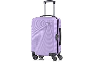 CABIN GO CABIN 5512 Valigia Trolley ABS, bagaglio a mano 55x37x20, Valigia rigida, guscio duro e antigraffio con 8 ruote.