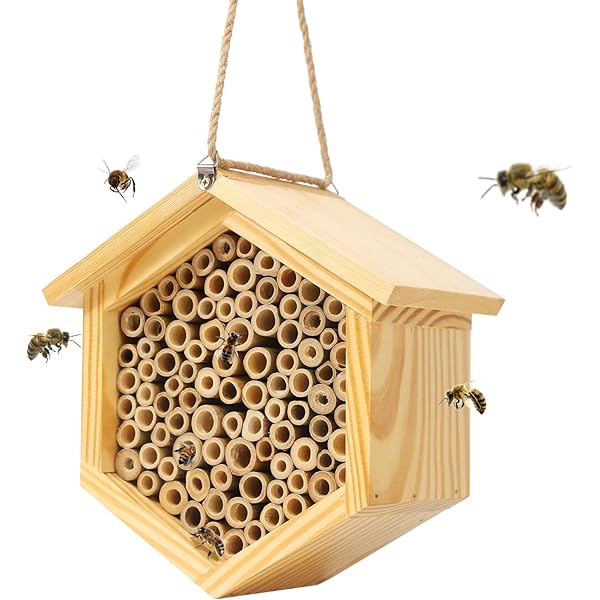 Handmade Natural Bamboo Bee Hive Bee House Attract... – Grandado - View #11