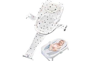 TOZBLEU Seggiolini per bagnetto,1pcs Cuscino Bagnetto Neonato Universale, Tappetino da Bagno per Neonati, Rete Bagnetto Sedile Bagnetti, Bagnetto Supporto Sedile Regolabile,per Bambino 0-3 anni